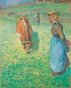 Pissaro - Paysanne gardant une vache, Osny 1883.jpg