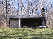 The Pocosin cabin along the Appalachian Trail in Shenandoah National Park. Pocosin cabin.jpg