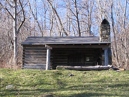 The Pocosin cabin along the Appalachian trail in Shenandoah National Park Pocosin cabin.jpg