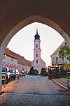 Johanneskapelle on the market square of the municipality of Pöttmes