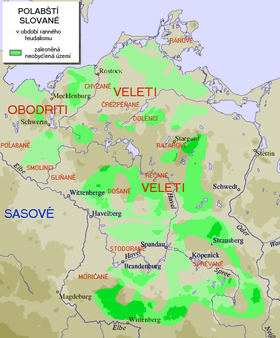 Ancienne aire de répartition des tribus polabes.