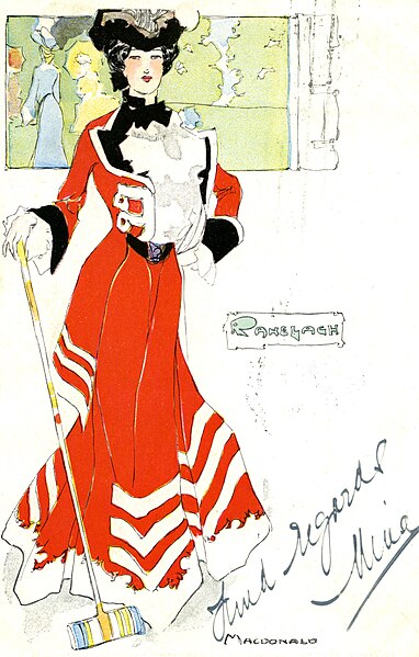 File:Postcard depicting a woman with croquet mallet (14245220034).jpg