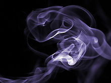 Drifting smoke particles indicate the movement of the surrounding gas. Purplesmoke.jpg