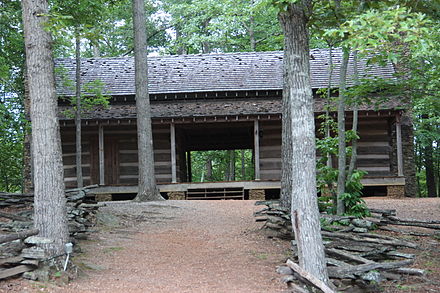 Homestead log cabin