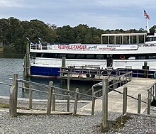 The Chesapeake Breeze, in port at Reedville, Virginia. Reedville-Tangier cruise boat.jpg