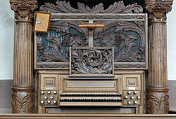 Console de l'orgue de chœur