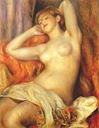 De slapende baadster(Renoir)