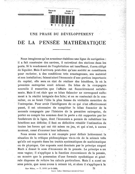 File:Revue de métaphysique et de morale, numéro 3, 1909.djvu