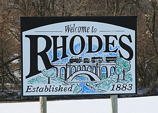 <span class="mw-page-title-main">Rhodes, Iowa</span> City in Iowa, United States