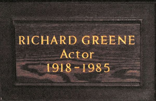 Memorial plaque in St Paul's, Covent Garden.