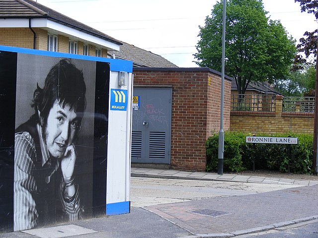 "Ronnie Lane", the street in Manor Park, Newham named after him