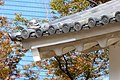 Detail on the Aoyamon Gate at Osaka Castle in Namba.