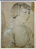 Портрет мальчика. Ок. 1516. Бумага, тушь, перо, уголь, мел. Музей Бойманса — ван Бёнингена, Роттердам