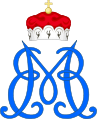 Royal Monogram of Maximilian II Emanuel, Elector of Bavaria.svg