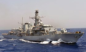 Illustrationsbillede af vare HMS Somerset (F82)