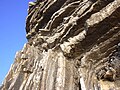 Falaise Sainte-Barbe - pli géologique