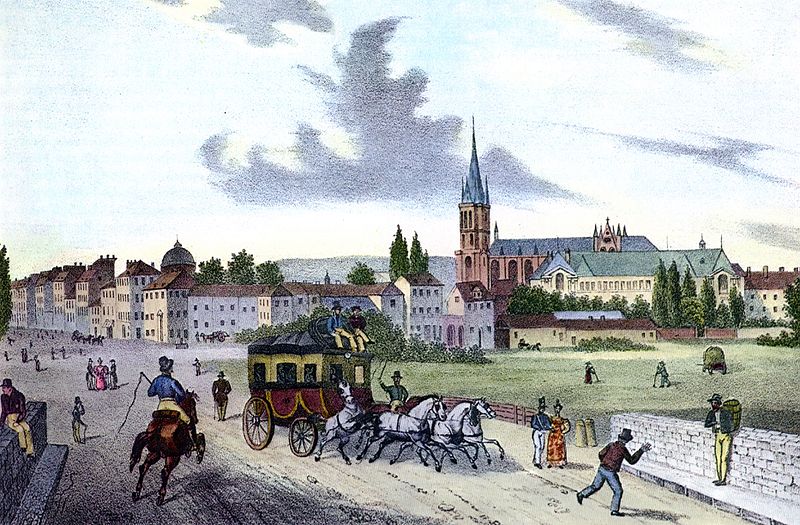 File:Saint Denis street scene c1830.jpg