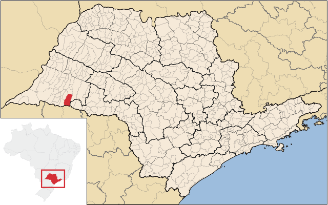 Localização de Taciba em São Paulo