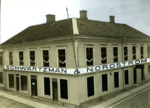 Schwartzman & Nordströms första fabrik, 1906-1919, korsningen Lagerbergsgatan - Norra Drottninggatan i Uddevalla.