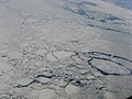 Glace de mer près de la côte du Labrador.