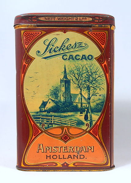 File:Sickesz Cacao 1 Kg blik, Amsterdam, foto 1.JPG