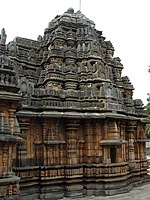 Typical Western Chalukya dravida Vimana at Siddheshwara temple in Haveri, Karnataka