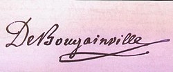 Louis-Antoine de Bougainvilles signatur