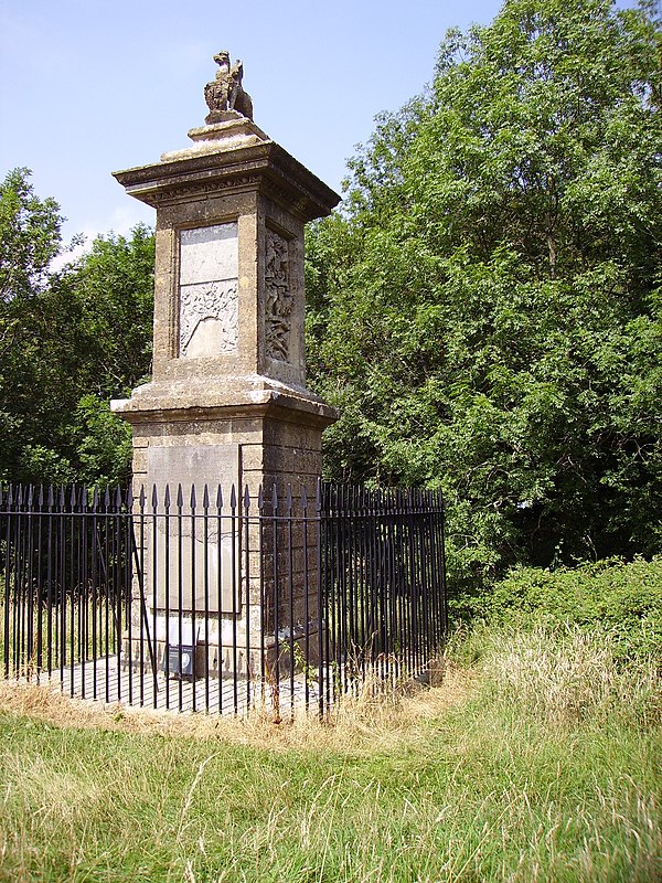 Sir Bevil Grenville's Monument erected by his grandson George in 1720