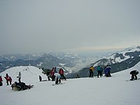 Sudelfeld (Skifahrer am Gipfel)