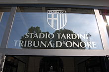 Entrance to the Tribuna d'Onore. Stadio Ennio Tardini 4.JPG