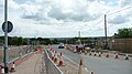 English: Stag Lane, Isle of Wight, seen from the end of the road, at the junction with Cowes Road/Horsebridge Hill. This is looking eastwards down the road. Part of the major works being done at the time can clearly be seen.