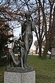 English: Statue Hudba in Třebíč, Masaryk square. Čeština: Socha Hudba v Tř.