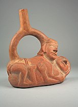 Ceramic vessel. Moche, Peru. Metropolitan Museum of Art, New York. 300 CE - 600CE