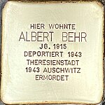 Stolperstein für Albert Behr