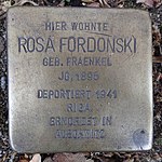 Stolperstein Rendsburg Prinzessinstraße 8 Rosa Fordonski.jpg