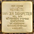 Stolperstein für Henriëtte van der Tas-Spetter (Vlaardingen).jpg