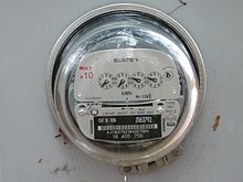 A Canadian electricity meter Stromzahler in Kanada.JPG