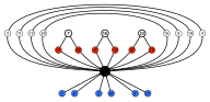 Subgroup of Oh; S4 blue red; cycle graph.svg