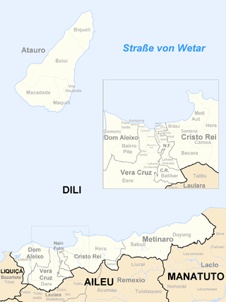 Overview map of the municipality of Dili