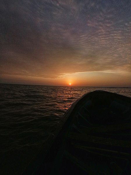 File:Sunset off the Atlantic coast of Nigeria.jpg