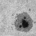 Sunspot from Hinode in G band (4305) 2007-04-30 T212056.gif