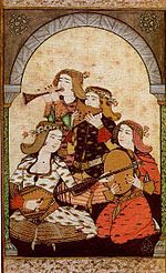 Female musical players. Ottoman miniature painting, 18th century. Surname 17b.jpg