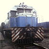 General Electric U30C locomotive of the Tanzania Zambia Railway authority in Mlimba station, Tanzania