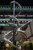 Carsten Höller. Test Site, 2006, Tate Modern. Members of the public slid down as much as five stories inside tubular slides.