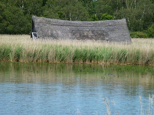Thatched boat house on Horsey Mere, Norfolk - geograph.org.uk - 2989834