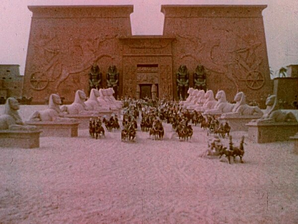 The Gates of Rameses in one of the film's Technicolor sequences