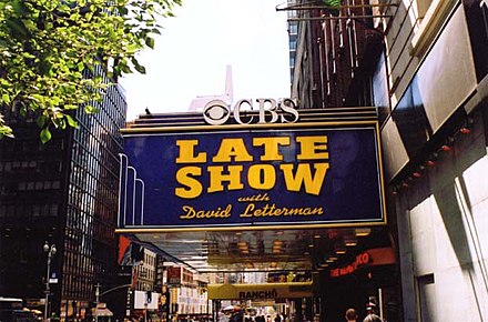 The Ed Sullivan Theater, where Late Show with David Letterman was recorded