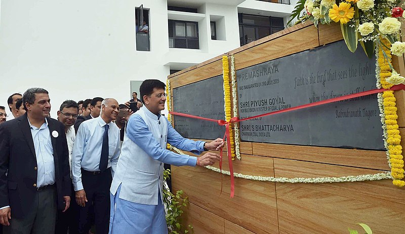 File:The Minister of State (Independent Charge) for Power, Coal and New and Renewable Energy, Shri Piyush Goyal inaugurating the Premasharay – a home for Cancer patients and Relatives of Tata Medical Centre.jpg