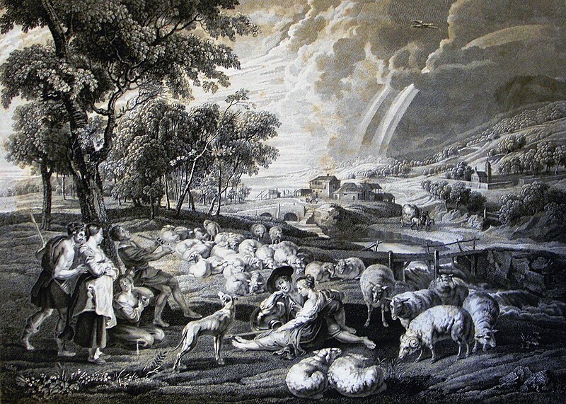 File:The Phillip Medhurst Picture Torah 66. Rainbow. Genesis cap 8. after Rubens.jpg