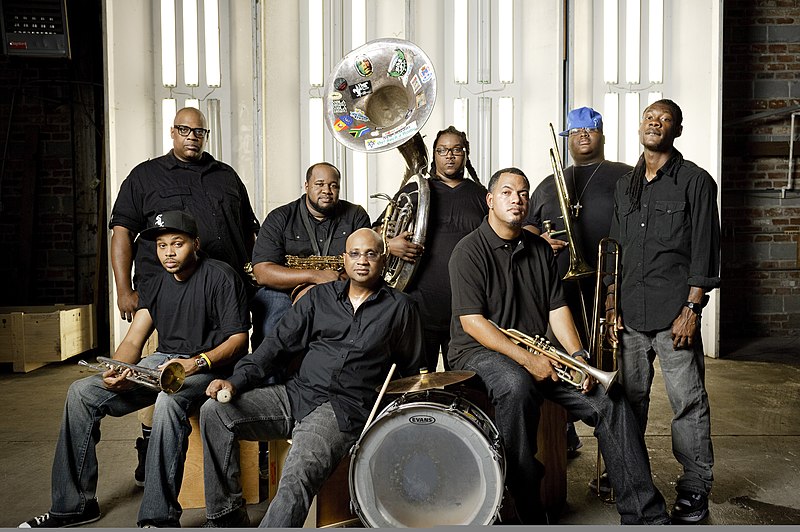 File:The current lineup of the Soul Rebels Brass Band in 2012.jpg